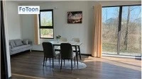 Moderná prefabrikovaná rozťahovacia kontajnerová vila